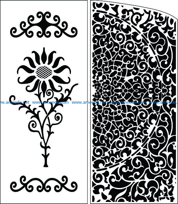Design pattern panel screen E0008913 file cdr and dxf free vector download for Laser cut CNC