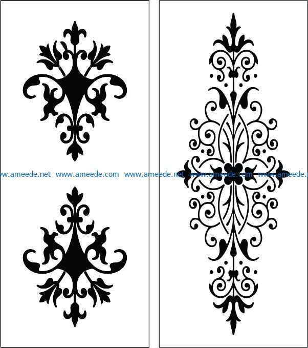 Design pattern panel screen E0008914 file cdr and dxf free vector download for Laser cut CNC