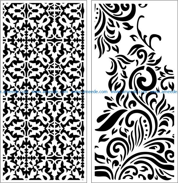 Design pattern panel screen E0008965 file cdr and dxf free vector download for Laser cut CNC