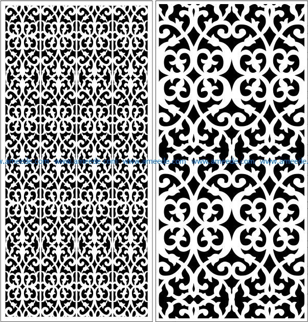 Design pattern panel screen E0008966 file cdr and dxf free vector download for Laser cut CNC