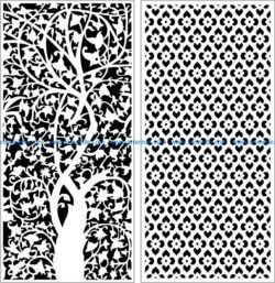 Design pattern panel screen E0008967 file cdr and dxf free vector download for Laser cut CNC