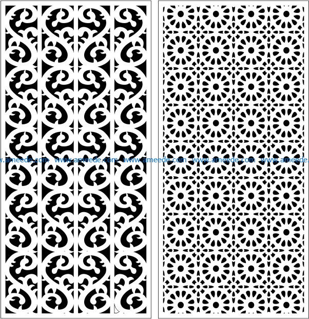 Design pattern panel screen E0008968 file cdr and dxf free vector download for Laser cut CNC