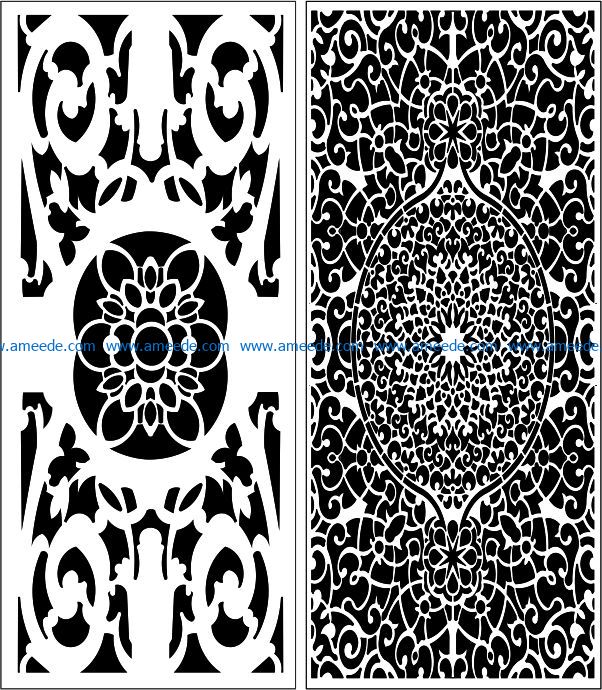 Design pattern panel screen E0008987 file cdr and dxf free vector download for Laser cut CNC