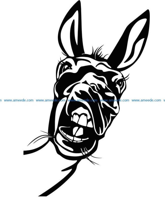 Donkey file cdr and dxf free vector download for laser engraving machines