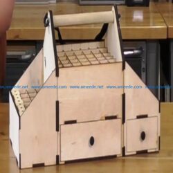 Flight Box file cdr and dxf free vector download for Laser cut