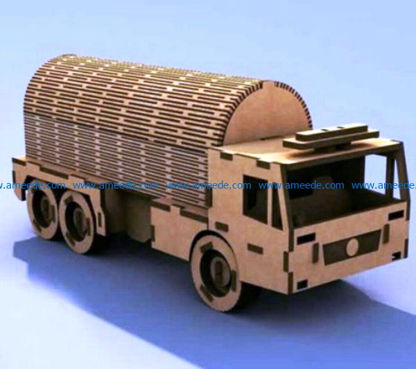 Fuel truck file cdr and dxf free vector download for Laser cut