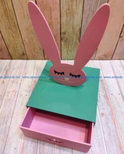 Hare box file cdr and dxf free vector download for Laser cut