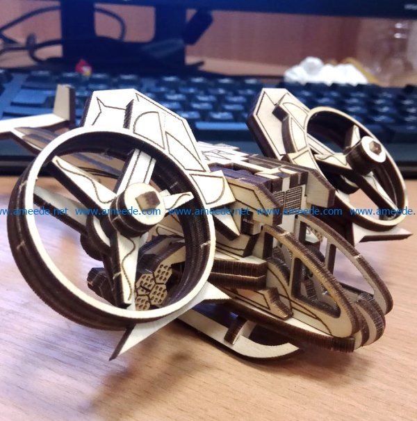 Helicopter Skorpion file cdr and dxf free vector download for Laser cut