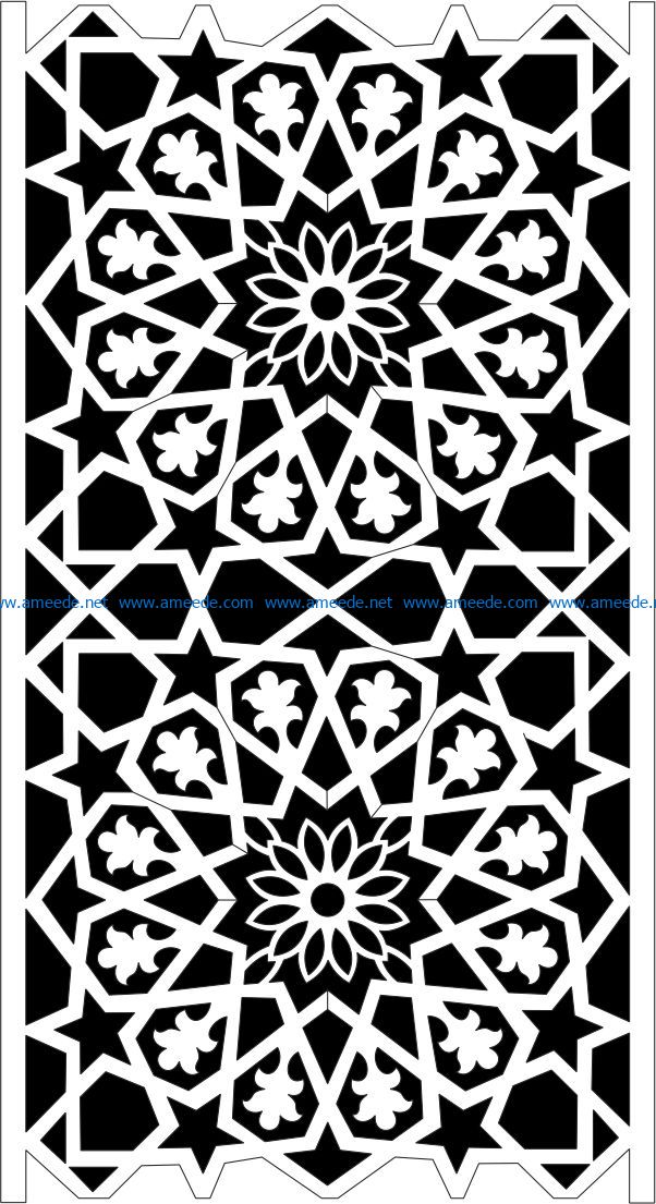 Islamic wood carving patterns file cdr and dxf free vector download for Laser cut CNC