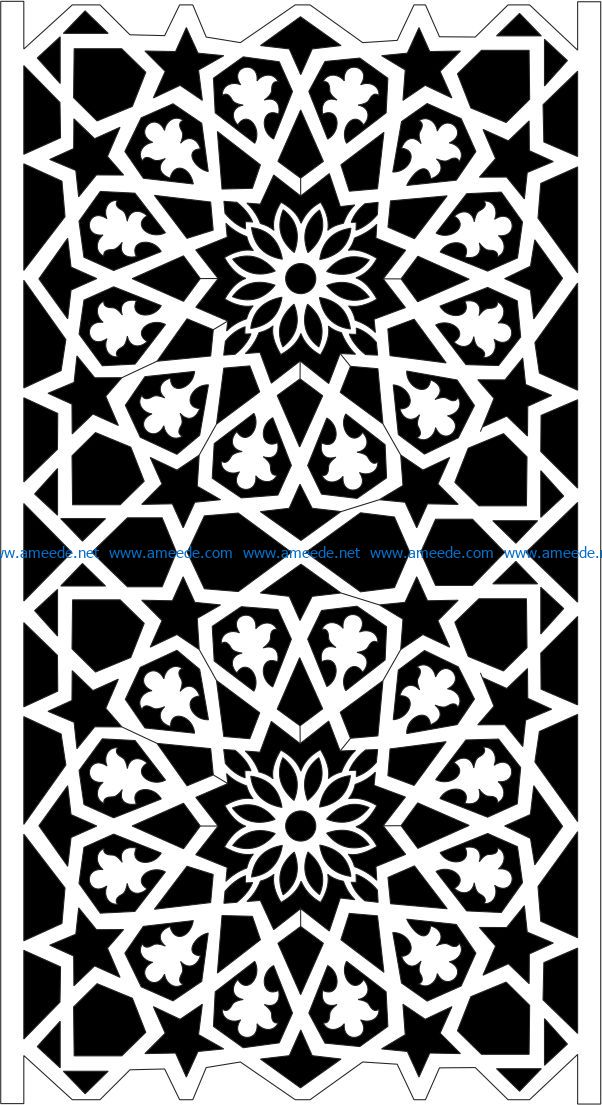 Islamic wood carving patterns file cdr and dxf free vector  