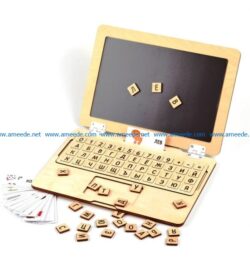 Laptop file cdr and dxf free vector download for Laser cut