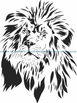 Lion King file cdr and dxf free vector download for laser engraving machines
