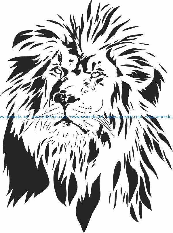 Lion King File Cdr And Dxf Free Vector Download For Laser Engraving Machines Download Vector