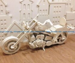 Motorcycle model file cdr and dxf free vector download for Laser cut