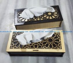 Napkin box file cdr and dxf free vector download for Laser cut