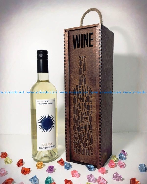 Nice packaging for wine file cdr and dxf free vector download for Laser cut