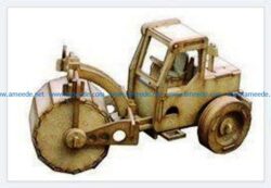 Road roller file cdr and dxf free vector download for Laser cut
