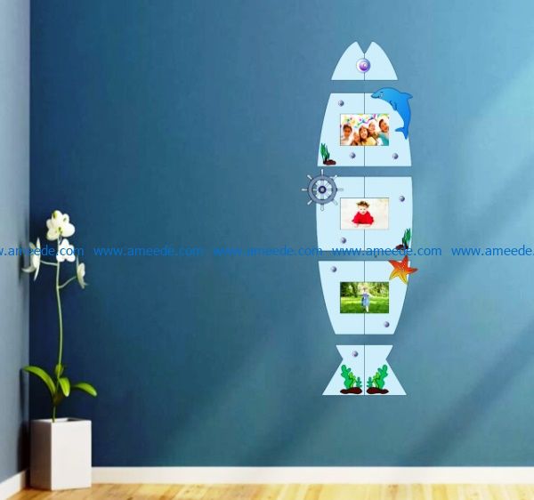 Submarine picture frame file cdr and dxf free vector download for Laser cut