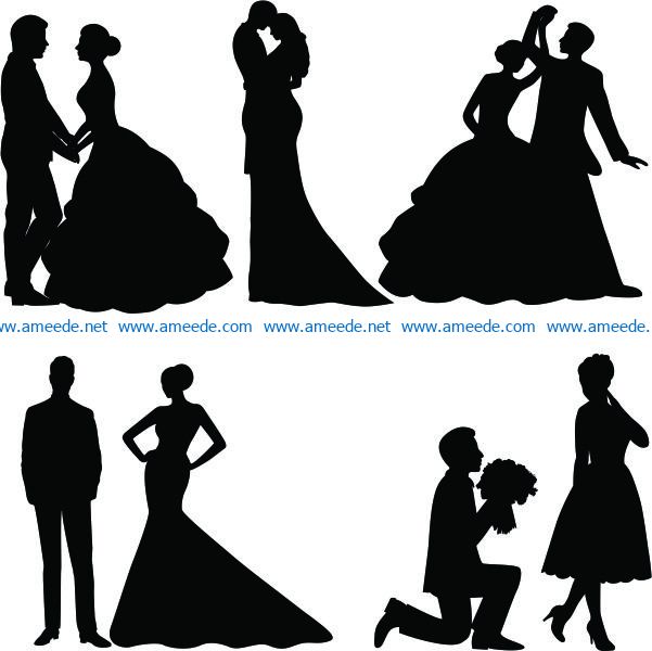 The couple proposed file cdr and dxf free vector download for Laser cut Plasma