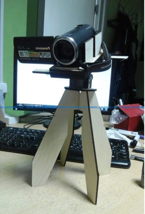 Tripod for video camera file cdr and dxf free vector download for Laser cut