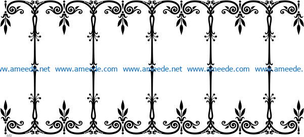 Unique decorative frame file cdr and dxf free vector download for laser engraving machines