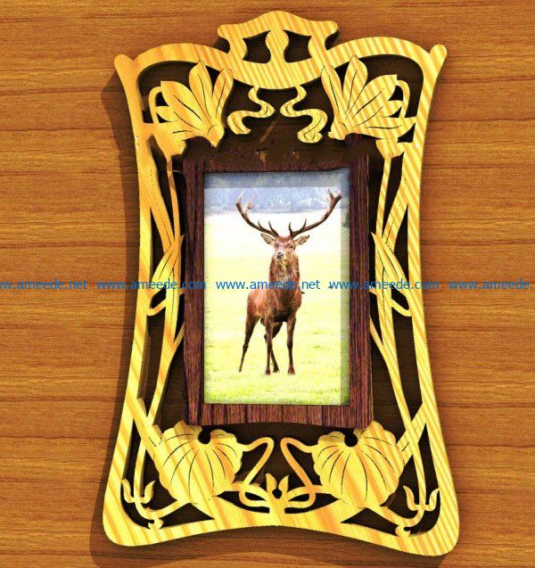 Wall picture frame file cdr and dxf free vector download for Laser cut