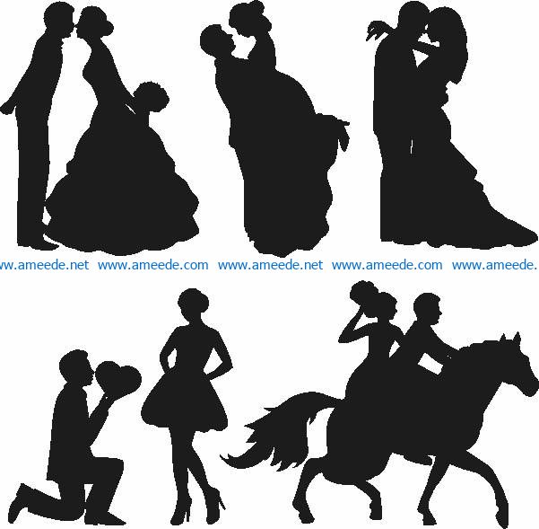 Free Free 235 Wedding Silhouette Svg SVG PNG EPS DXF File