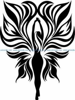 Woman symbol file cdr and dxf free vector download for Laser cut