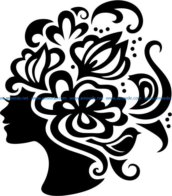 Woman Silhouette Free Vector cdr Download 