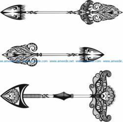 arrow file cdr and dxf free vector download for laser engraving machines