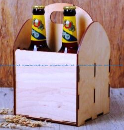 beer box file cdr and dxf free vector download for Laser cut