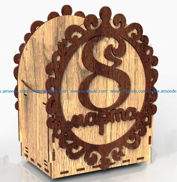 box march 8 file cdr and dxf free vector download for Laser cut