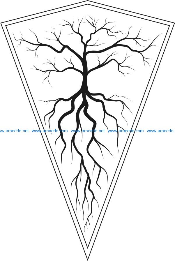 decoration tree file cdr and dxf free vector download for Laser cut