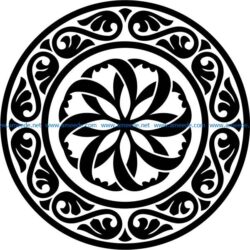 design round file cdr and dxf free vector download for laser engraving machines