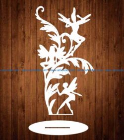 jewelry stand file cdr and dxf free vector download for Laser cut