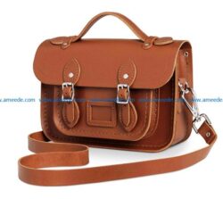 leather bag patter  file cdr and dxf free vector download for Laser cut