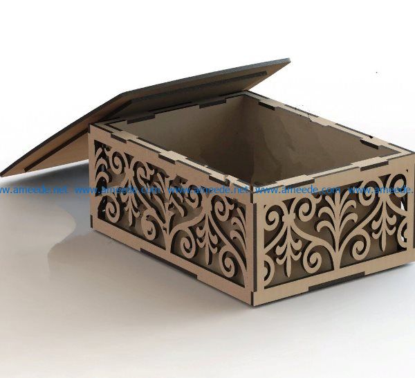 lovely wooden casket file cdr and dxf free vector download for Laser cut