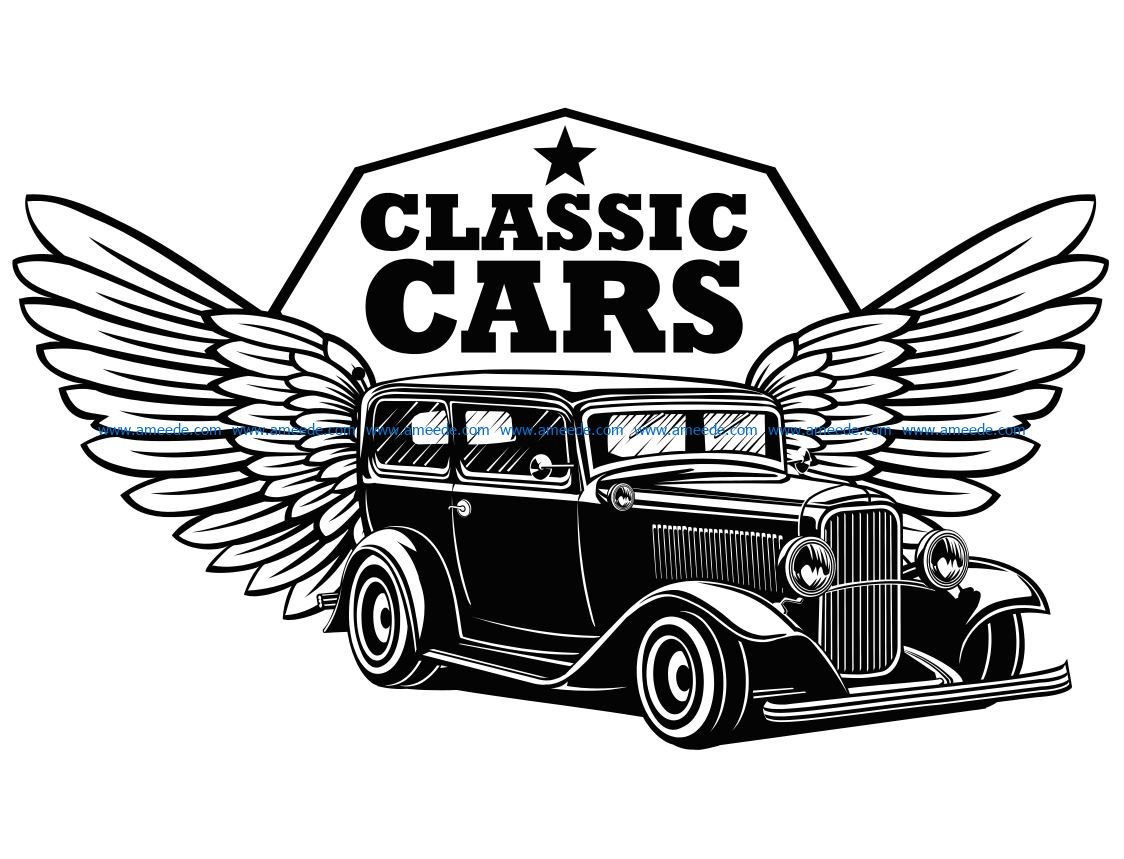 Retro car stickers Vectors & Illustrations for Free Download