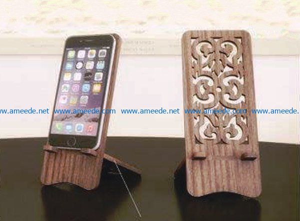 wooden phone stand file cdr and dxf free vector download for Laser cut