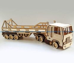truck model file cdr and dxf free vector download for Laser cut