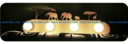 Africa lamp file cdr and dxf free vector download for Laser cut