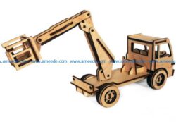 Autotower file cdr and dxf free vector download for Laser cut