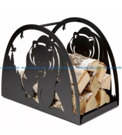 Bear fireplace file cdr and dxf free vector download for Laser cut Plasma