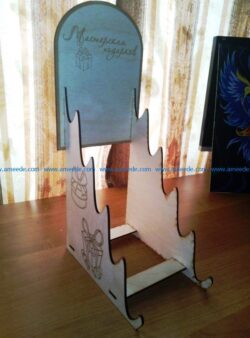 Bill holder file cdr and dxf free vector download for Laser cut