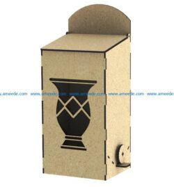Box erba mate file cdr and dxf free vector download for Laser cut