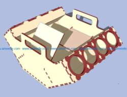 Carrier Beer file cdr and dxf free vector download for Laser cut