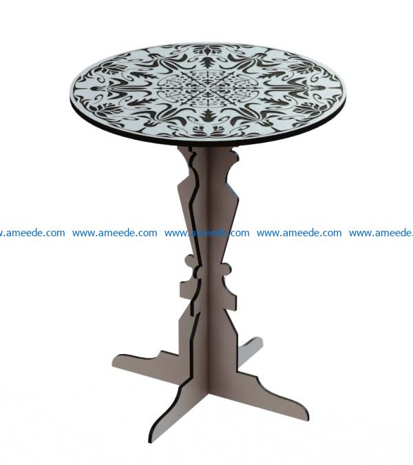 Coffee table file cdr and dxf free vector download for Laser cut