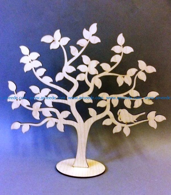 Decorative tree file cdr and dxf free vector download for Laser cut