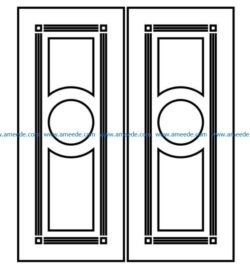 Design pattern door E0009304 file cdr and dxf free vector download for Laser cut CNC
