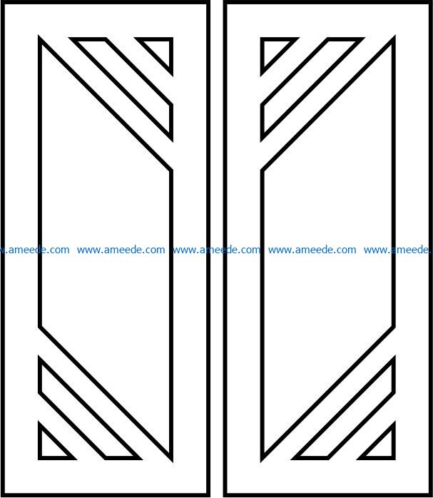 Design pattern door E00093092 file cdr and dxf free vector download for Laser cut CNC